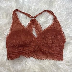 Victoria’s Secret Rust orange Lace Padded Bralette